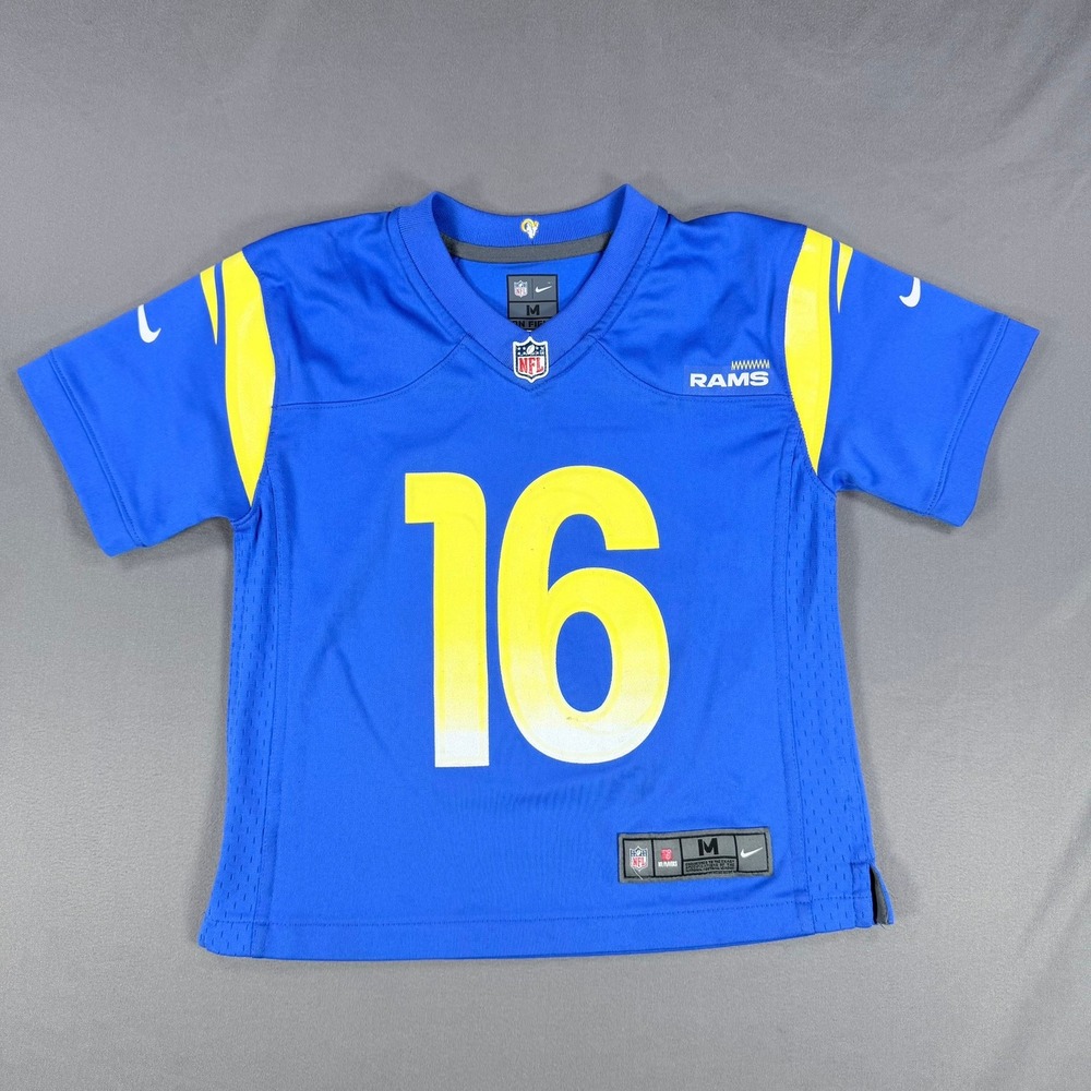 Nike Jared Goff Los Angeles Rams Youth M Blue Yellow 16 Jersey Game Day Fan Wear